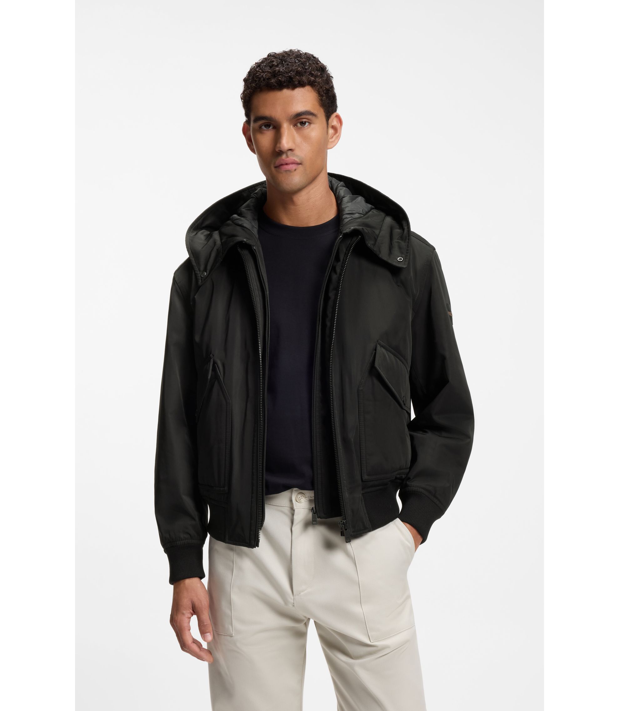 HUGO BOSS デザイナーズジャケット メンズ用 | アビエーター, パッド