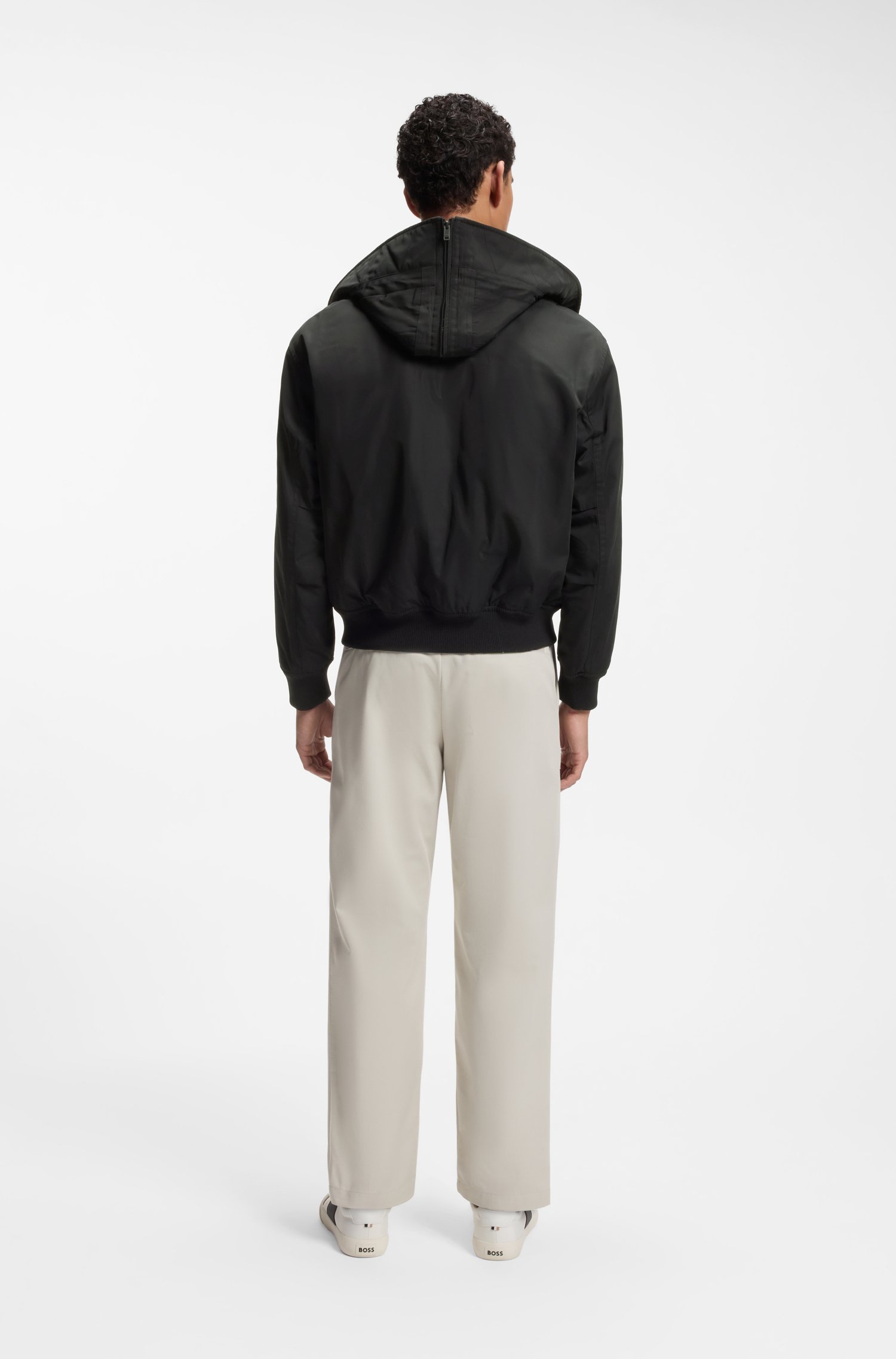 Boss Water-repellent jacket with detachable hooded bib jackor herr – bild 2