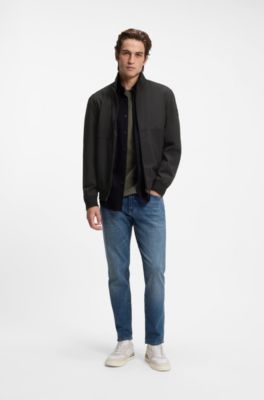 Water-repellent softshell jacket, Black
