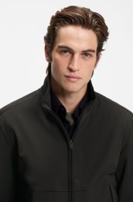 Water-repellent softshell jacket, Black
