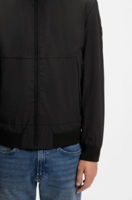 Water-repellent softshell jacket, Black