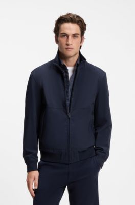 Water-repellent softshell jacket, Dark Blue