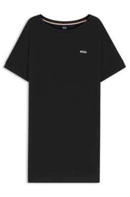 Boss Stretch-jersey night dress with logo print nattlinnen dam – bild 4