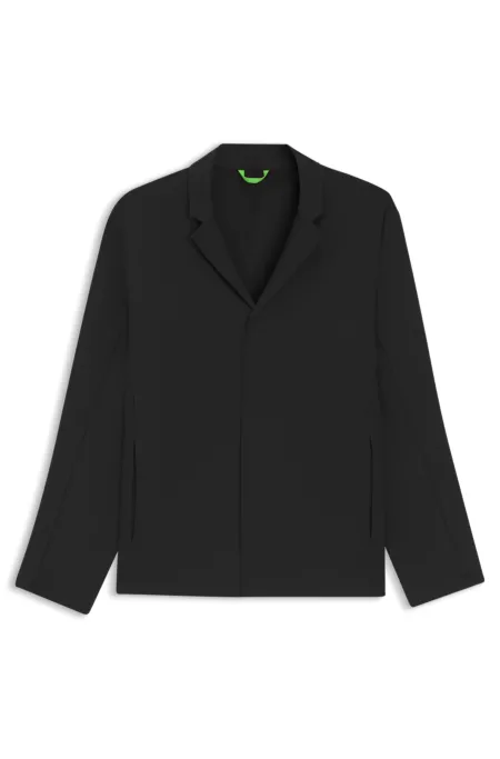Water-repellent jacket in stretch fabric
