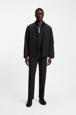 Water-repellent jacket in stretch fabric, Black