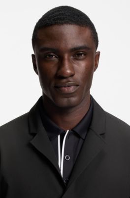 Water-repellent jacket in stretch fabric, Black