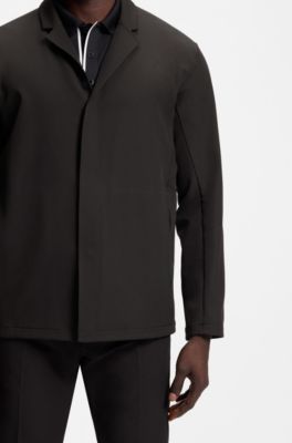 Water-repellent jacket in stretch fabric, Black