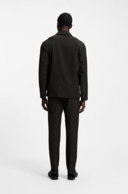 Water-repellent jacket in stretch fabric, Black