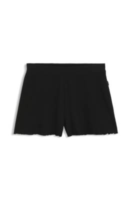 Waffle-structure pyjama shorts in a cotton blend 1