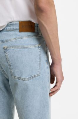Bright-blue jeans in comfort-stretch denim, Light Blue