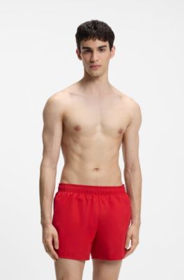 Swim shorts with repeat logos, Pink