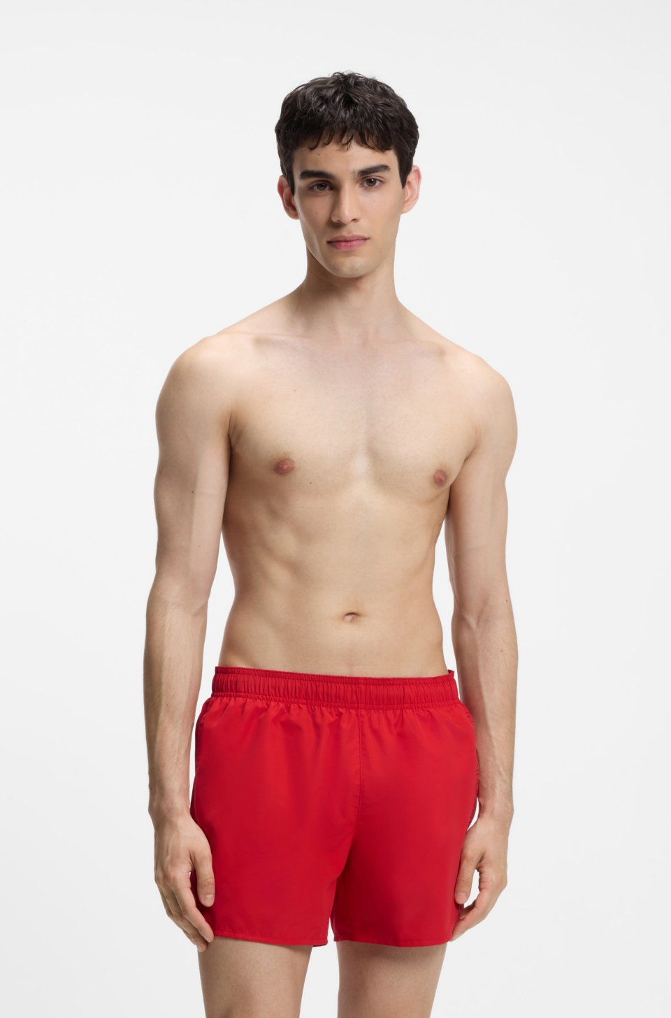 Swim shorts with repeat logos
