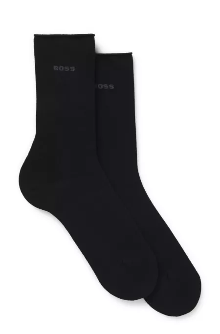 Two-pack of regular-length socks with bamboo
