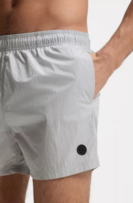 Swim shorts with Double B monogram trim