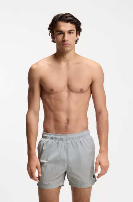 Swim shorts with Double B monogram trim