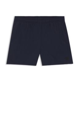 Swim shorts with Double B monogram trim, Dark Blue