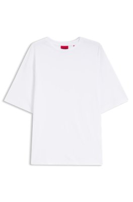 Hugo Oversized-fit T-shirt in cotton with repeat-logo print herr – bild 3