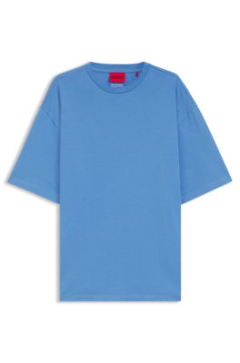 Hugo Oversized-fit T-shirt in cotton with repeat-logo print herr – bild 3