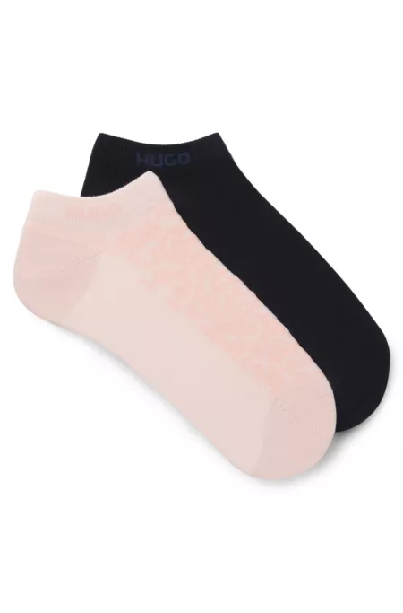 Two-pack of ankle-length cotton-blend socks