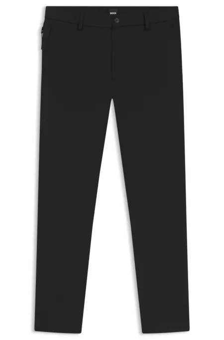 Modern-fit trousers in cotton-blend twill