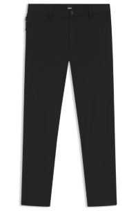 Modern-fit trousers in cotton-blend twill, Black