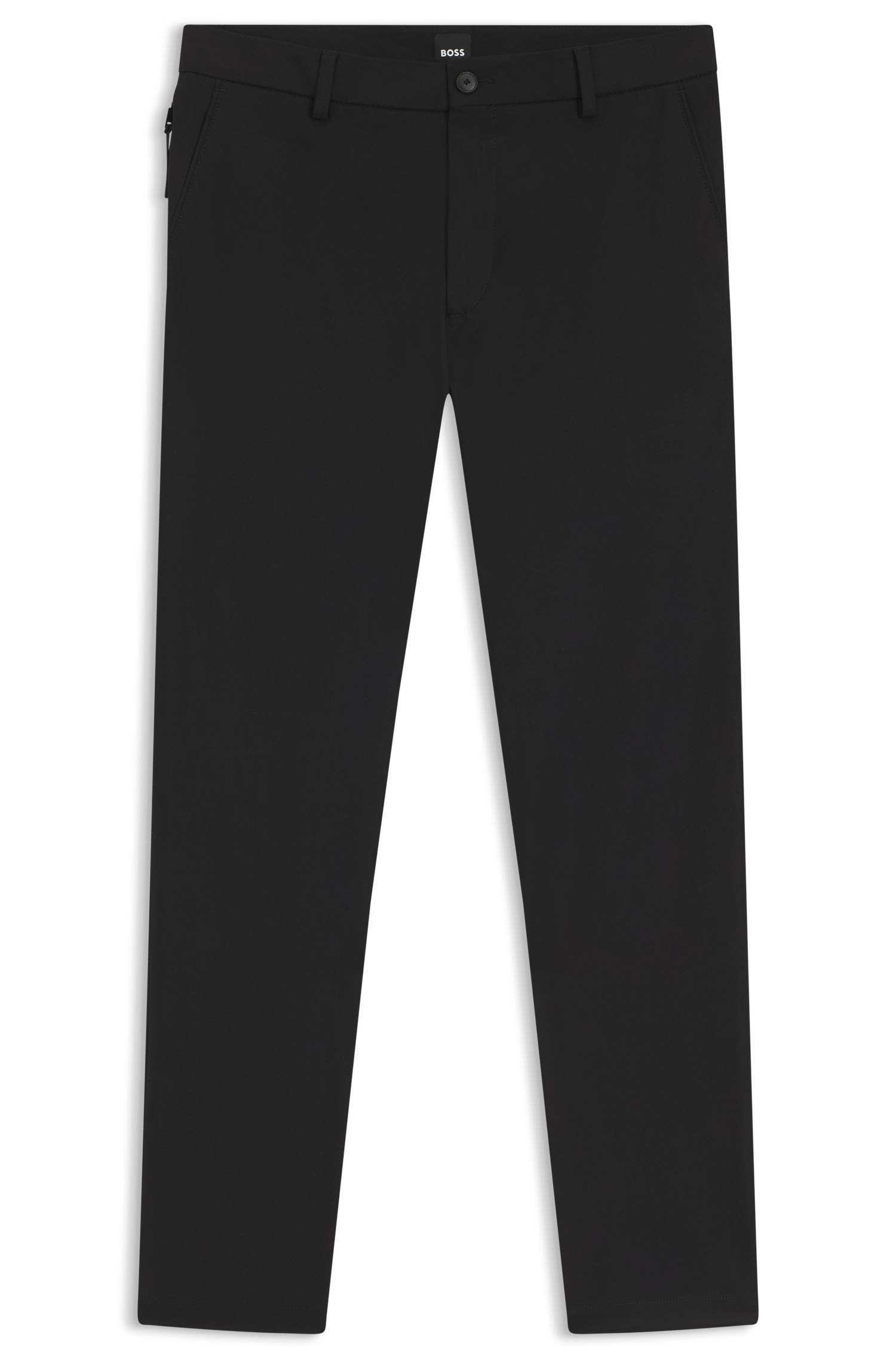 Boss Modern-fit trousers in cotton-blend twill byxor herr – bild 4