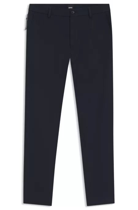 Modern-fit trousers in cotton-blend twill