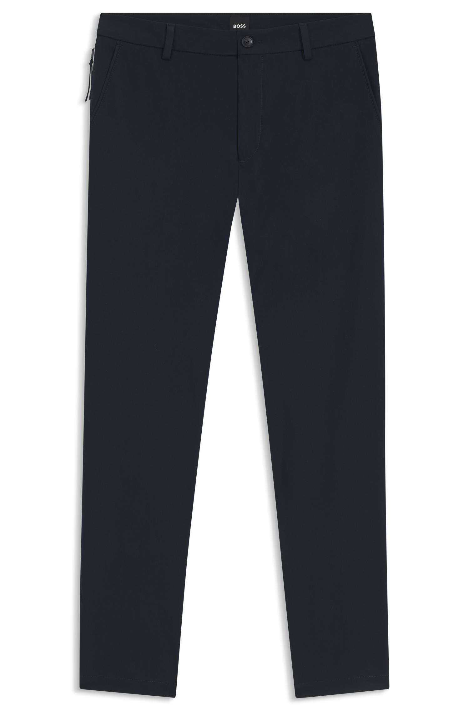Boss Modern-fit trousers in cotton-blend twill byxor herr – bild 4