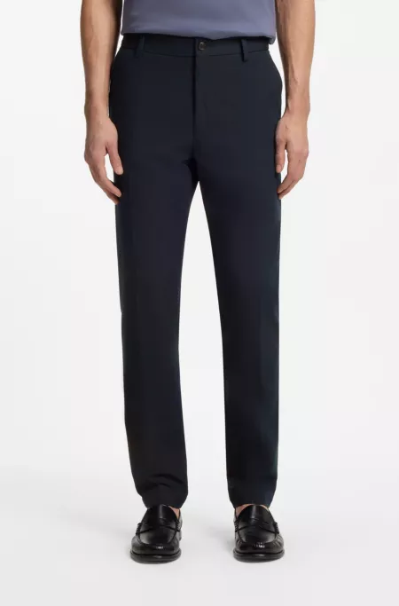 Modern-fit trousers in cotton-blend twill