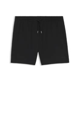 Quick-dry swim shorts in stretch seersucker 1