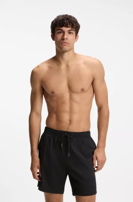 Short de bain en seersucker stretch à séchage rapide