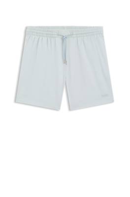 Quick-dry swim shorts in stretch seersucker 1