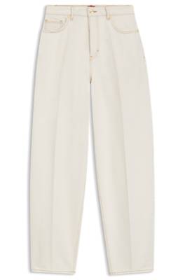 Hugo Barrel-fit jeans in ecru denim dam – bild 4