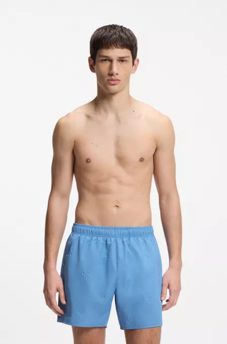 Short de bain à logos empilés partout