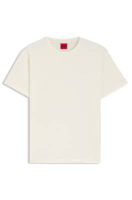 Hugo Cotton-jersey T-shirt with embroidered script logo dam – bild 4