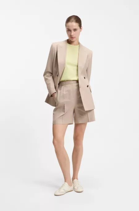 Cotton-jersey T-shirt with embroidered script logo