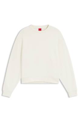Hugo Cotton-terry sweatshirt with embroidered logo dam – bild 4