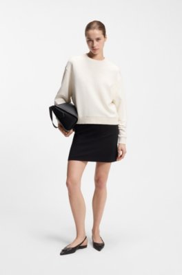 Hugo Cotton-terry sweatshirt with embroidered logo dam – bild 2
