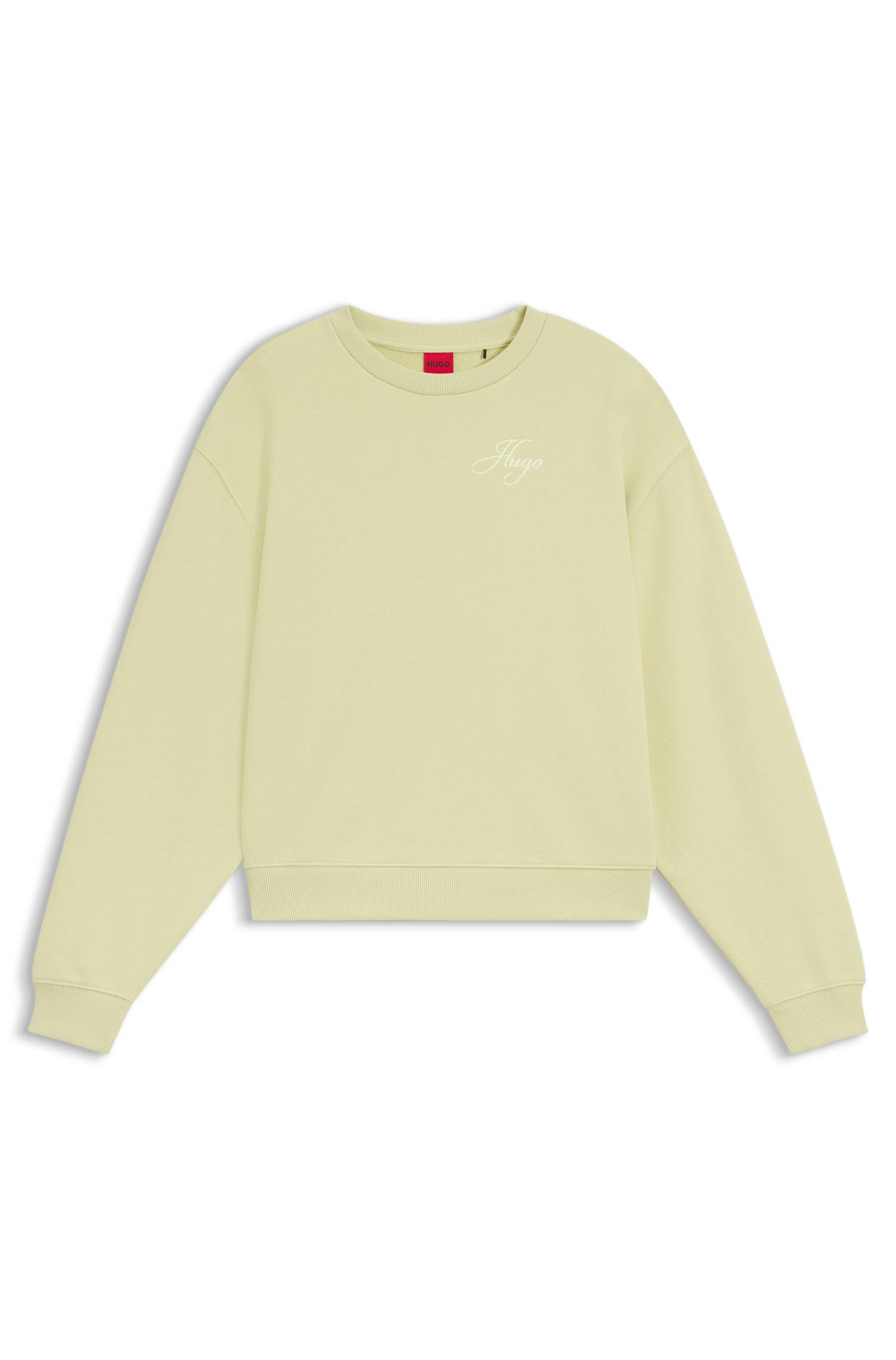 Hugo Cotton-terry sweatshirt with embroidered logo dam – bild 4