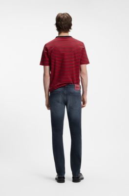 Slim-fit jeans in dark blue stretch denim, Dark Blue