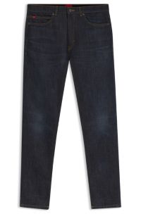 Extra-slim-fit jeans in dark-blue stretch denim, Dark Blue