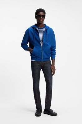 Extra-slim-fit jeans in dark-blue stretch denim, Dark Blue