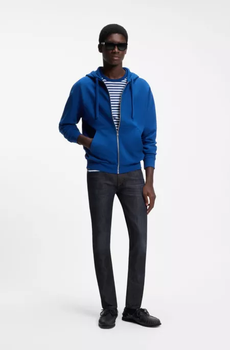 Extra-slim-fit jeans in dark-blue stretch denim