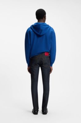 Extra-slim-fit jeans in dark-blue stretch denim, Dark Blue