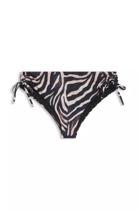 Bas de bikini imprimé avec breloque à logo revisité