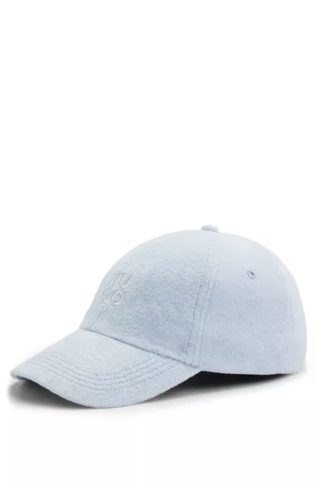 Gorra de algodón con logo apilado