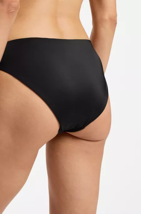 Bikini bottoms with braided signature-stripe waistband