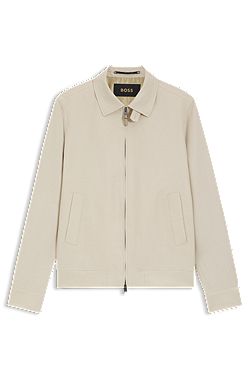 Chaqueta slim fit de lino