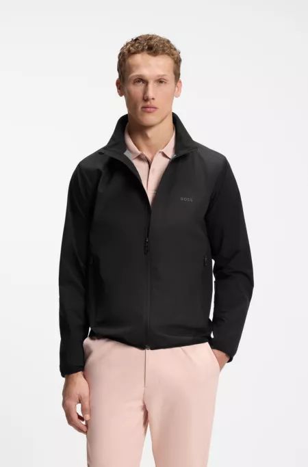 Chaqueta de tejido multielástico repelente al agua