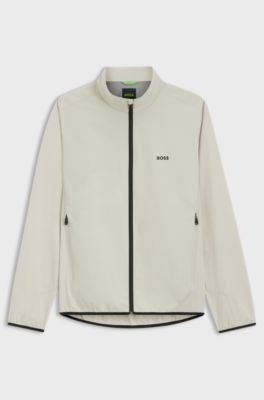 Giubbotto idrorepellente in tessuto elasticizzato in quattro direzioni, Beige chiaro